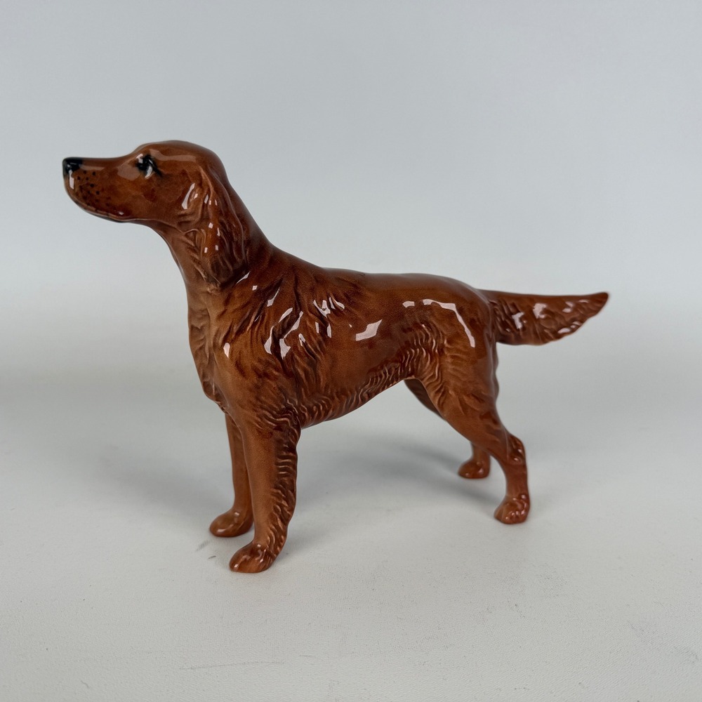 Beswick England Irish Setter Figurine Sugar of Wendover Porcelain Dog 1055